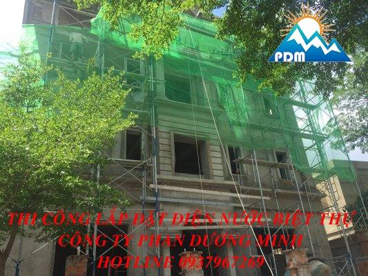 thi công điện nước biệt thự trọn gói