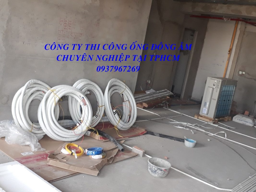 giá thi công dây đồng âm máy lạnh