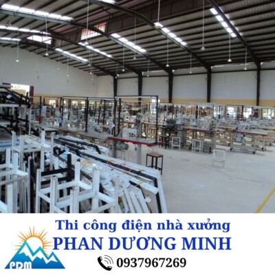 Thi công điện nhà xưởng uy tín, giá rẻ