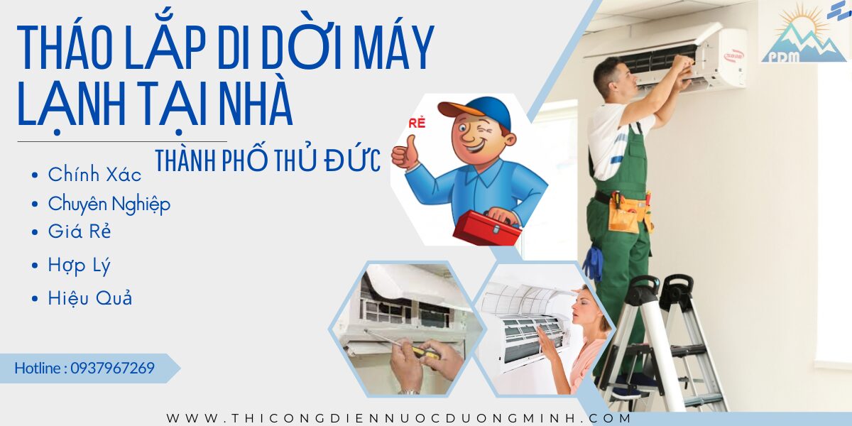 Tháo Lắp Di Dời Máy Lạnh Tại Nhà Giá Rẻ Quận 9
